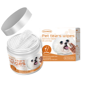 Yegbong Pet Wet Wipes Cleaning Dogs And Cats Tear Stain Removal Eye Cl product image