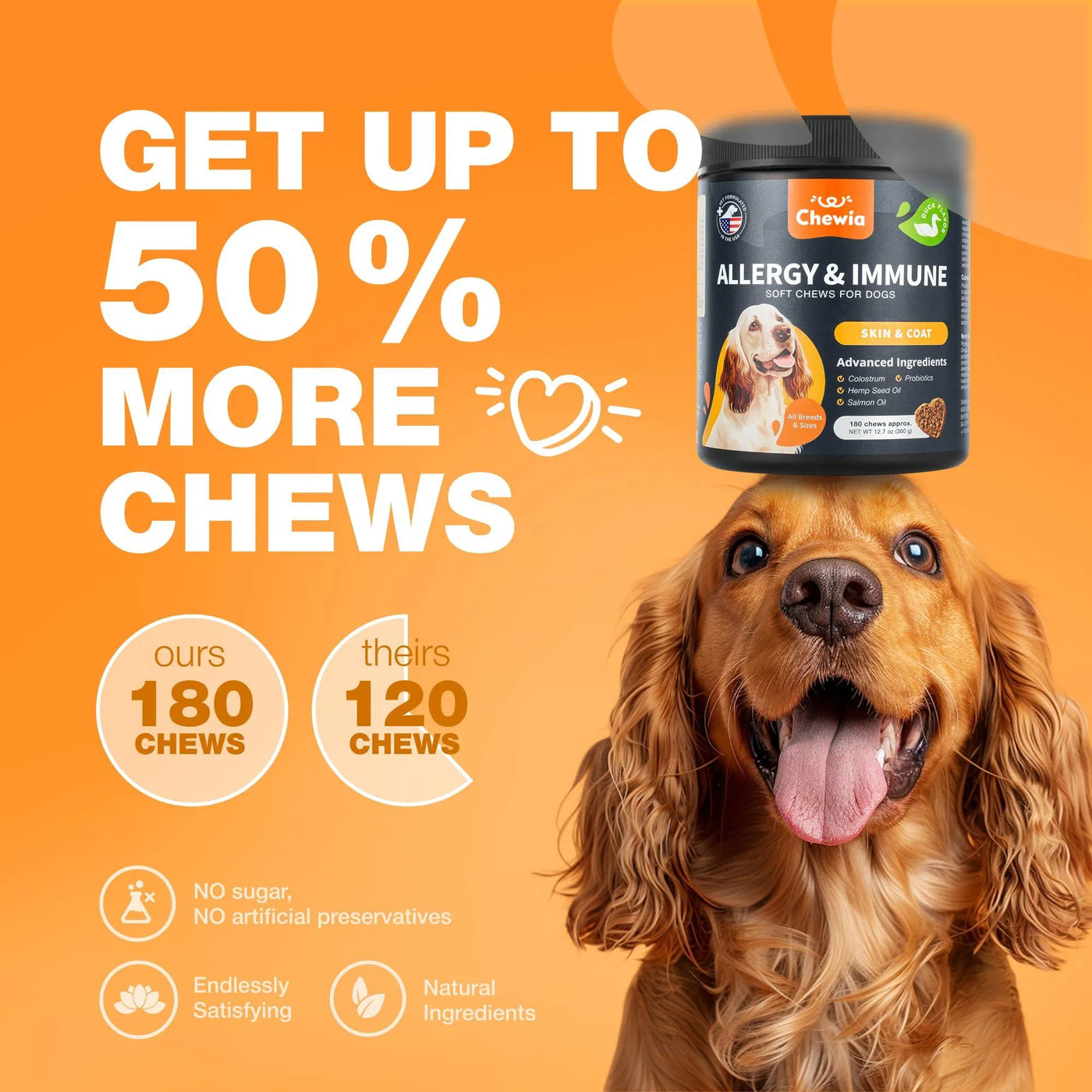 Dog Allergy Relief Chews Itch Relief For Dogs Anti Itch Dog Allergy Ch product image
