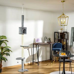 Floor-to-Ceiling Cat Tree Activity Tower