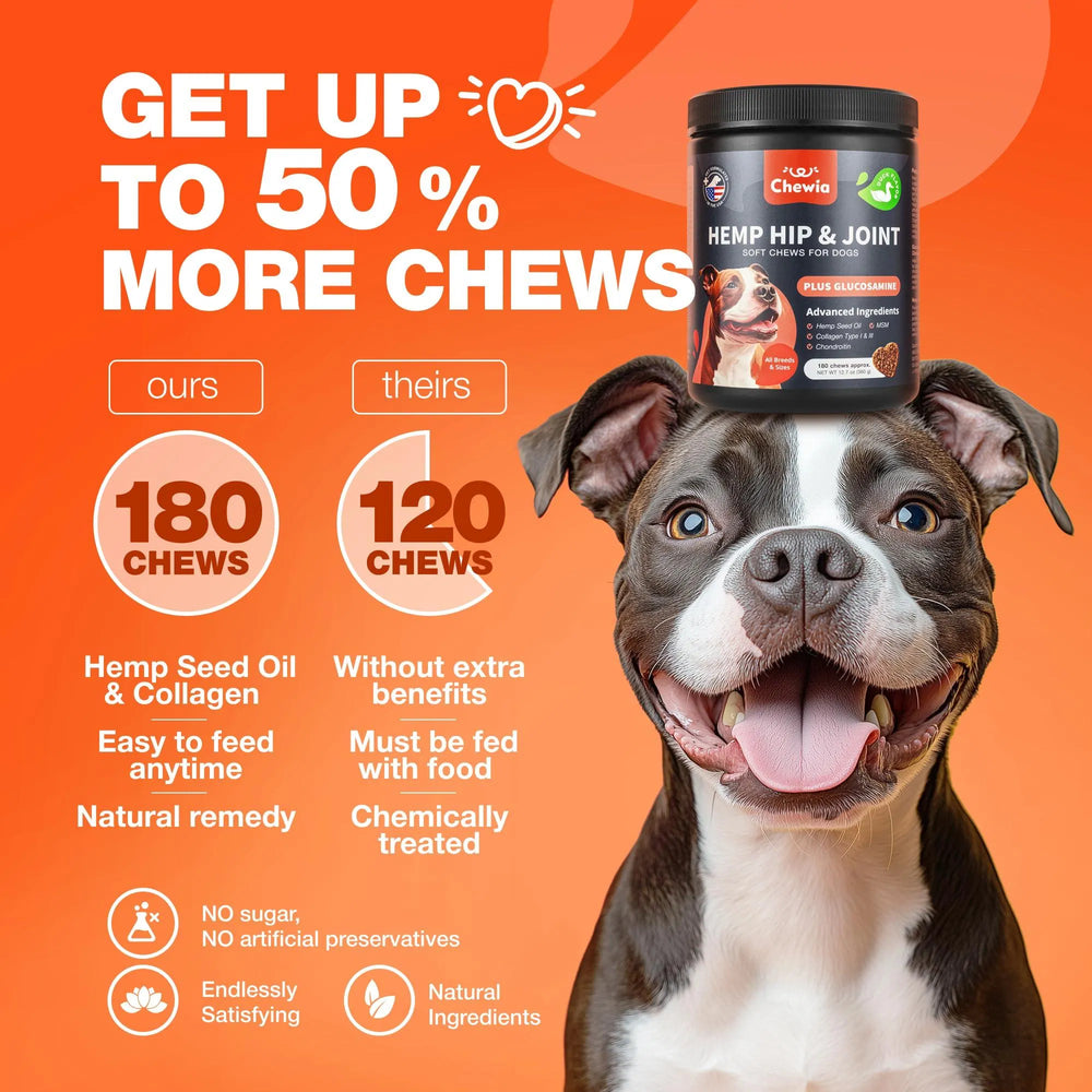Pet Glucosamine For Dogs Hemp Hip And Joint Supplement For Dogs Glucosamin product image