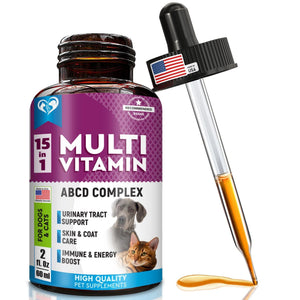 Cat And Dog Multivitamin Liquid With Glucosamine & Cranberry 15 In 1 H product image