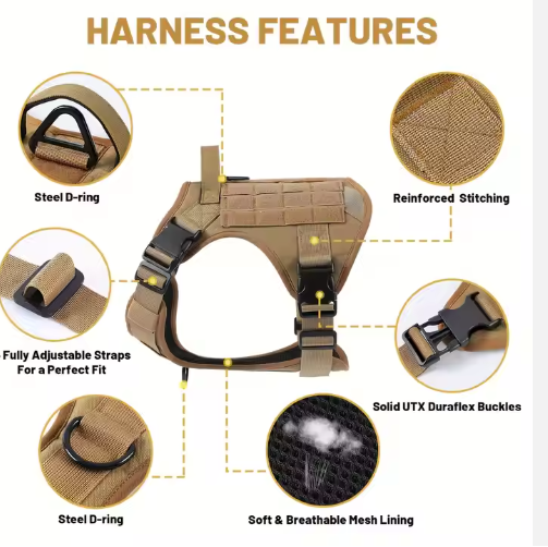 Hiphoppet Us Local Tactical Service Dog Harness Vest Adjustabl product image