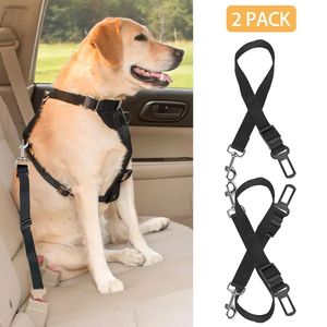2Pcs Pet Dog Seat Belt Leash Adjustable Pet Dog Cat Safety Lea product image