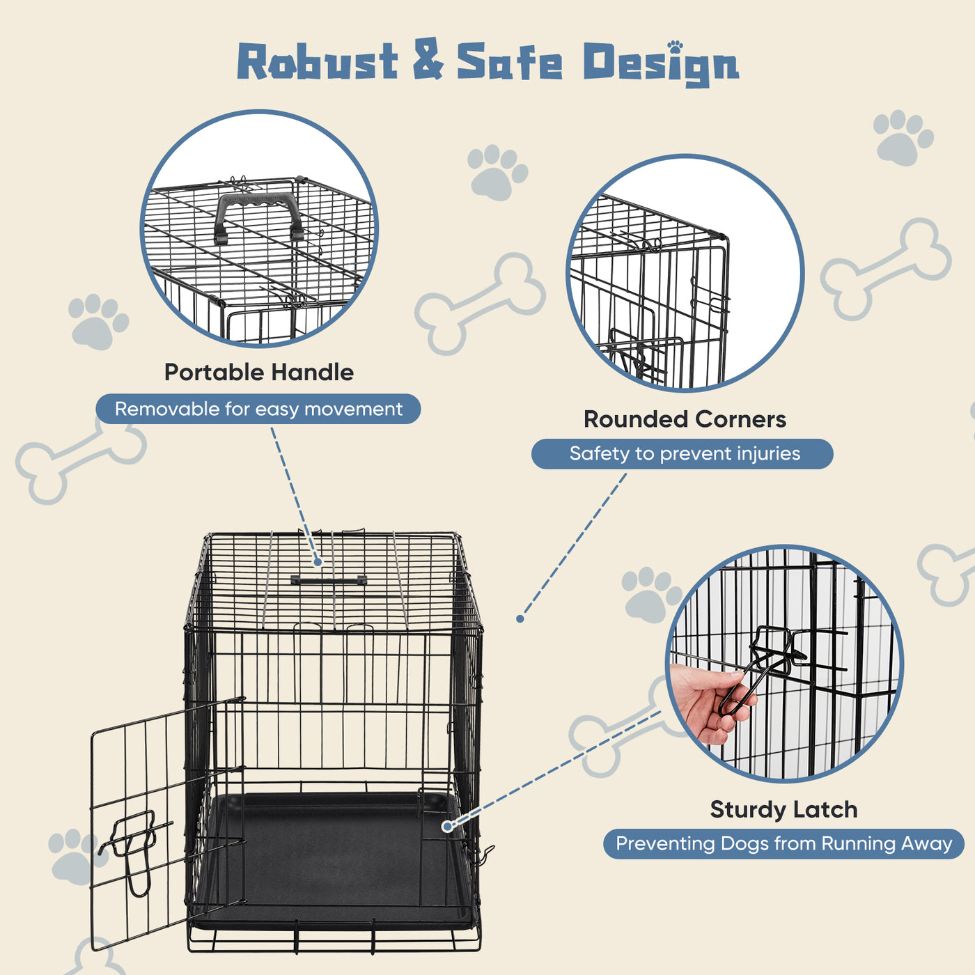 24-30 Inch Single Door Dog Cage product image