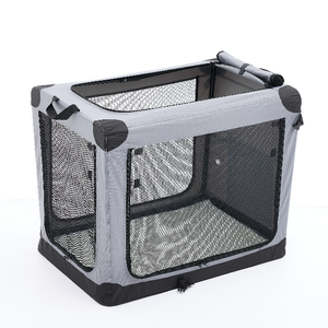 Foldable Three-Door Travel Dog Crate