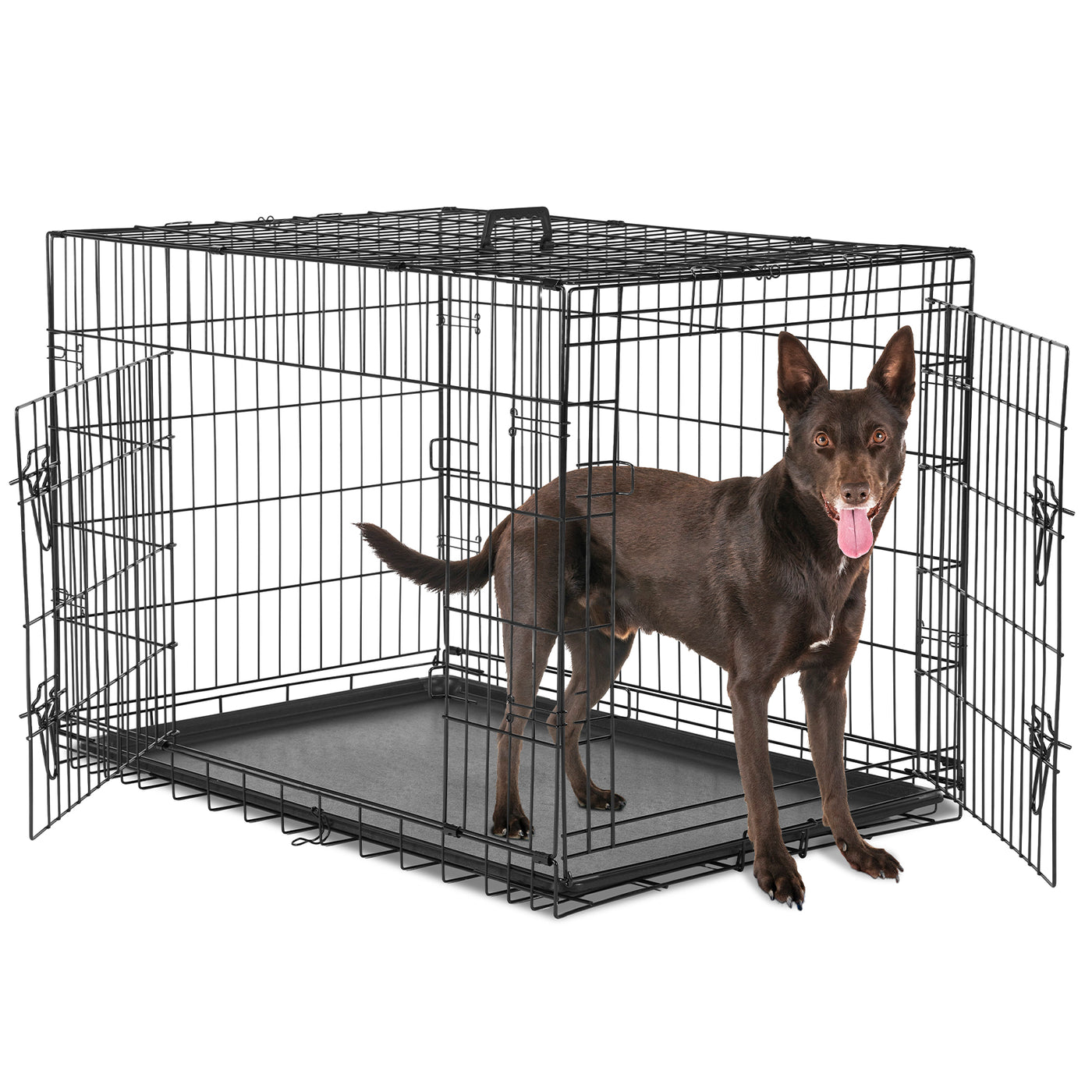 A Dog Cage With Two Doors product image