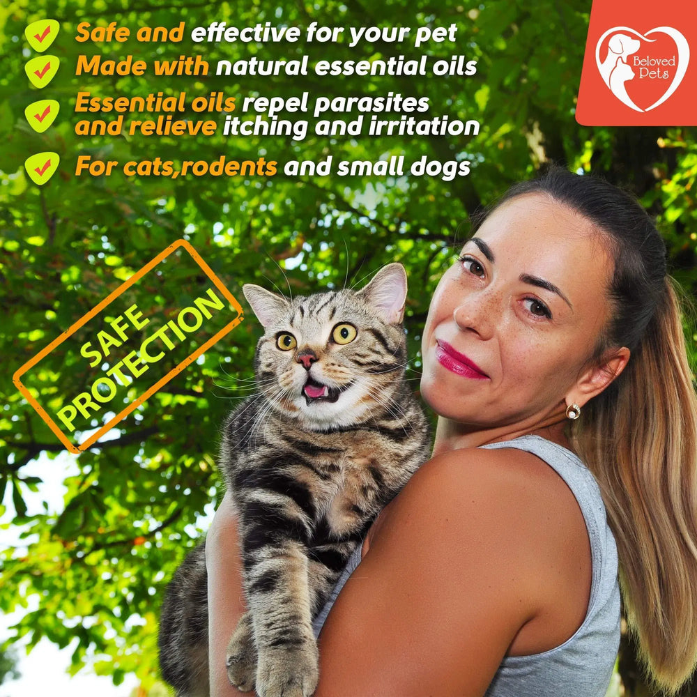 Pet Flea And Tick Prevention For Dogs Cats Rabbits Natural Flea Treatment product image