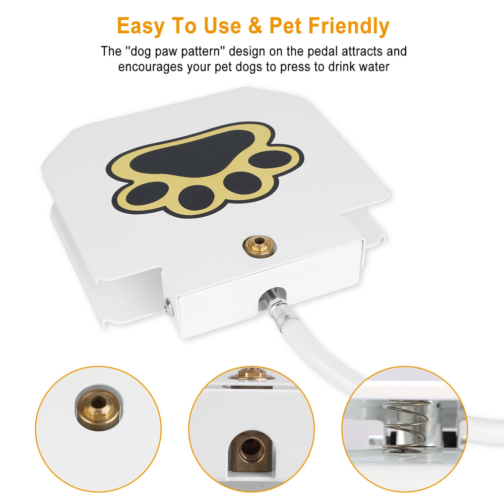 1Pc Dog Water Fountain Outdoor Dog Pet Water Dispenser Step-On product image