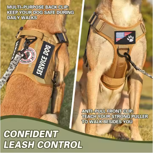 Hiphoppet Us Local Tactical Service Dog Harness Vest Adjustabl product image