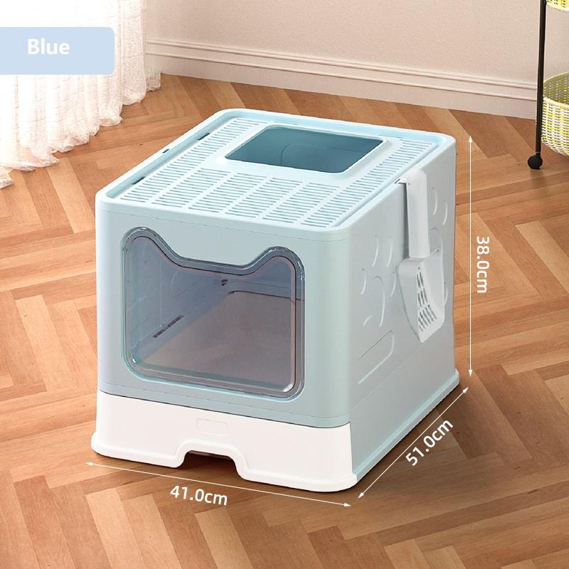 Cat Litter Box Front Entry Enclosed Extra Large Litter Box Wit product image