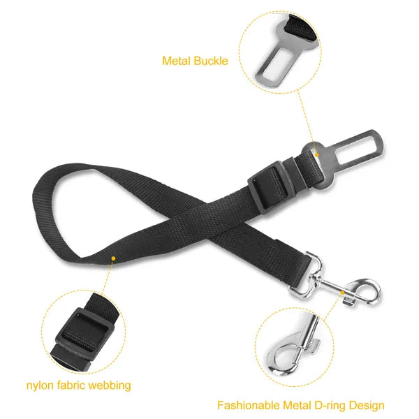 2Pcs Pet Dog Seat Belt Leash Adjustable Pet Dog Cat Safety Leads Harne product image