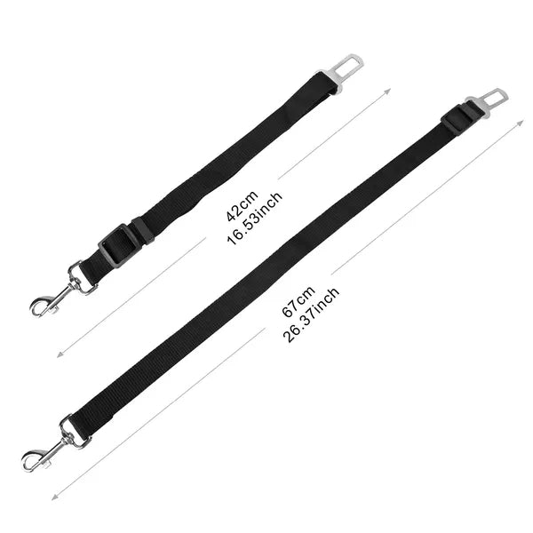 2Pcs Pet Dog Seat Belt Leash Adjustable Pet Dog Cat Safety Leads Harne product image