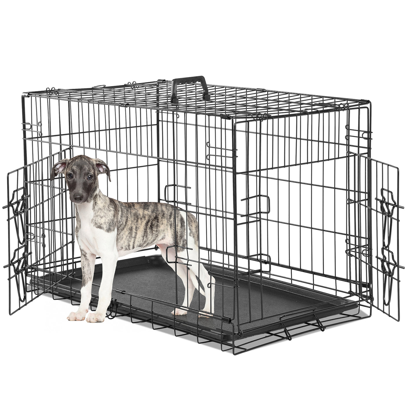 A Dog Cage With Two Doors product image
