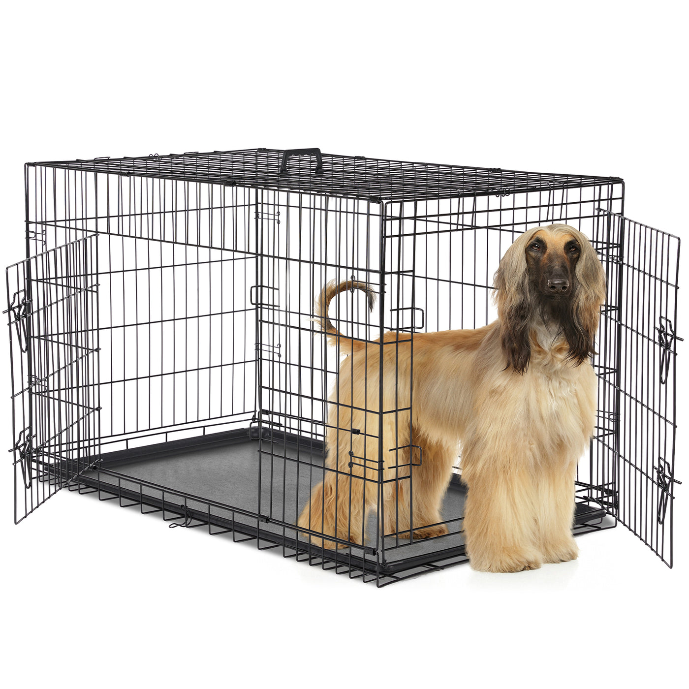 A Dog Cage With Two Doors product image