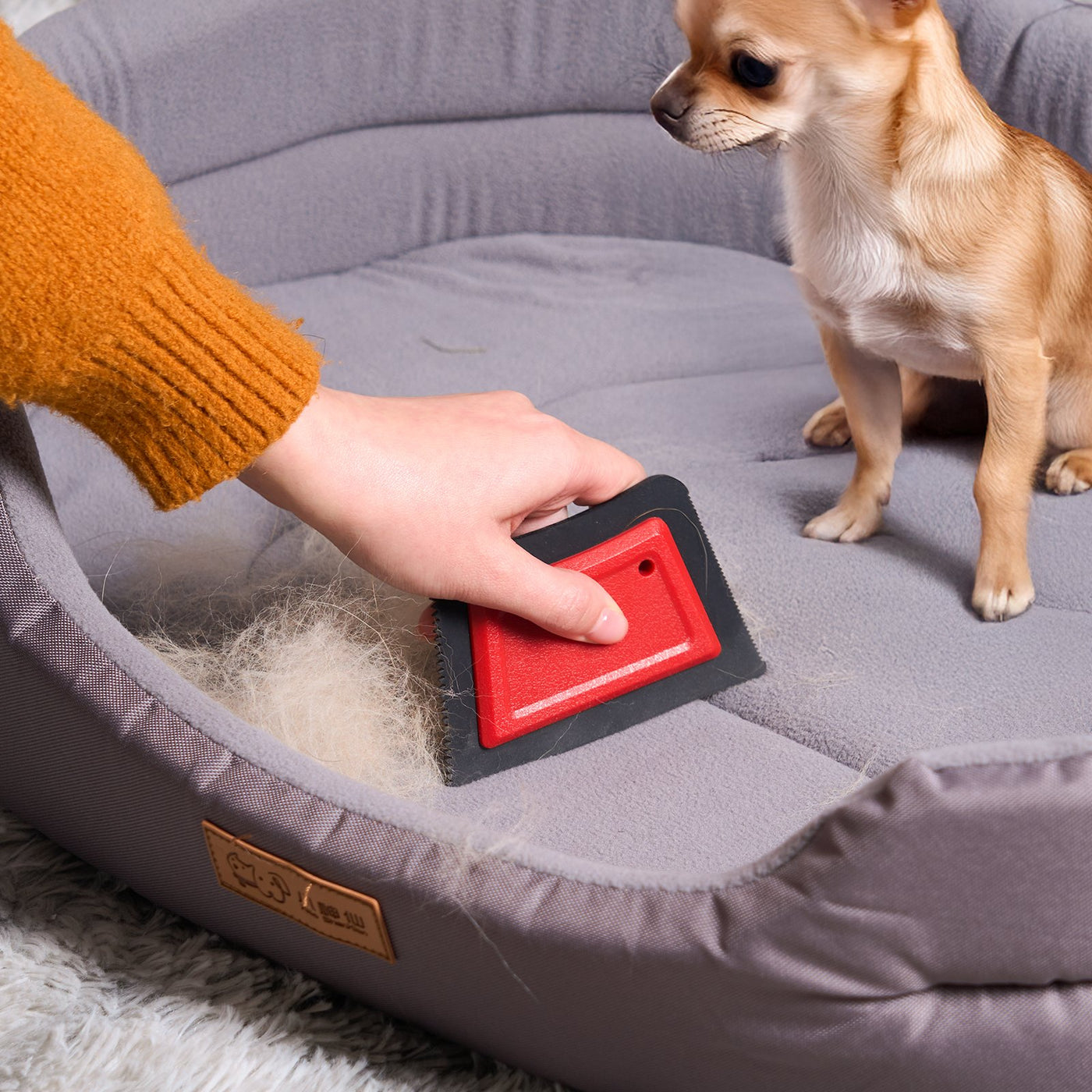 Mini Pet Hair Remover Reusable Advanced Pet Hair Removal Tool For Couc product image