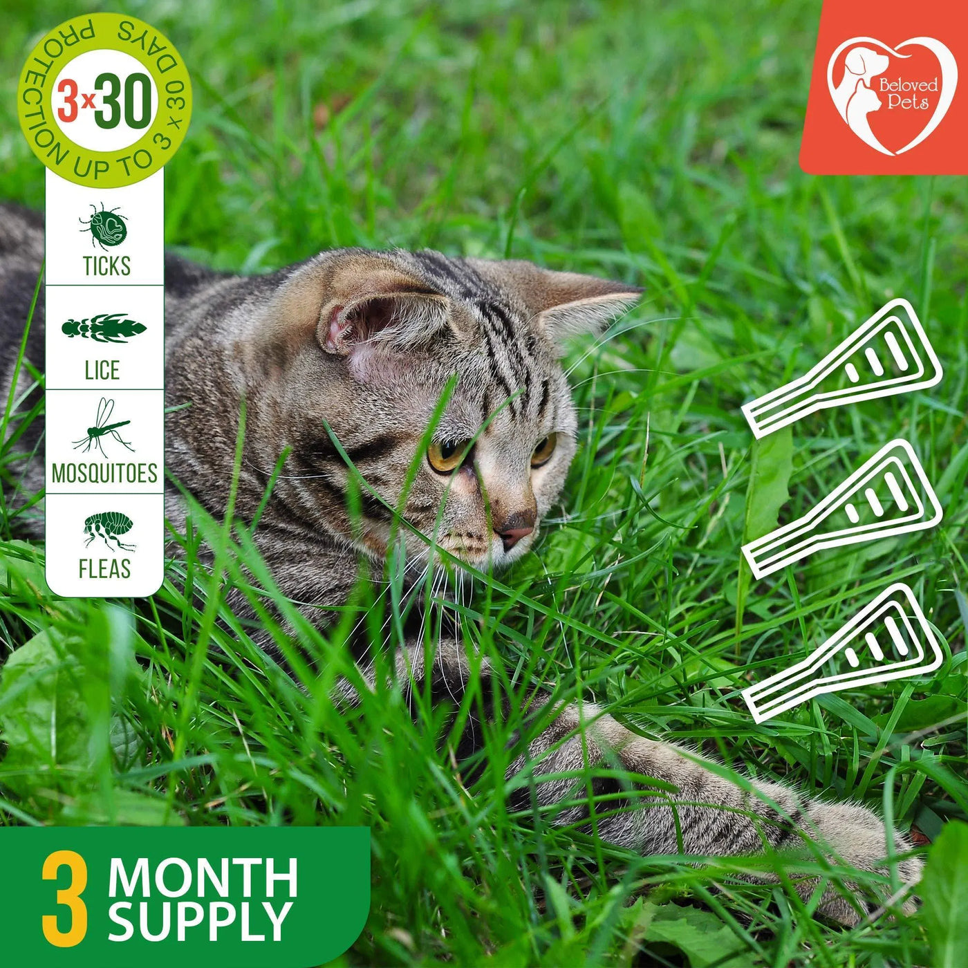 Pet Flea And Tick Prevention For Dogs Cats Rabbits Natural Flea Treatment product image