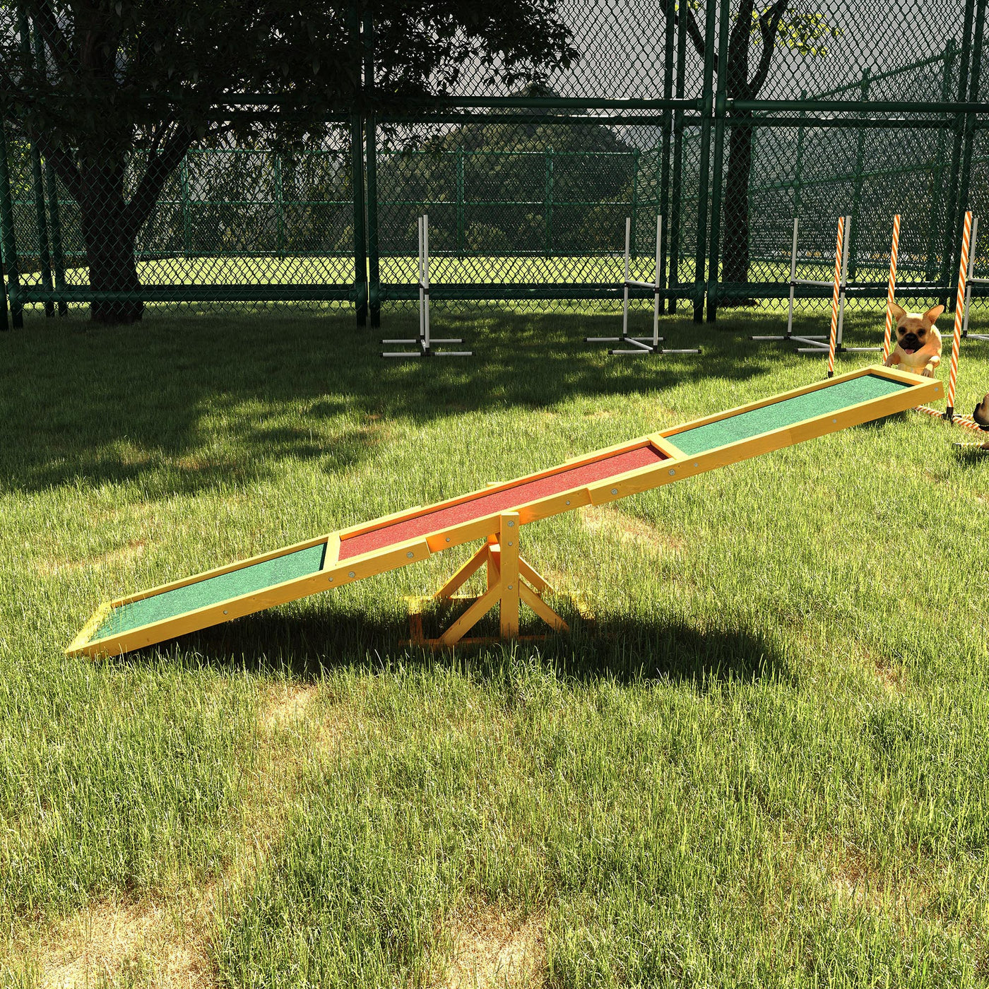 Wooden Dog Agility Seesaw Trainer