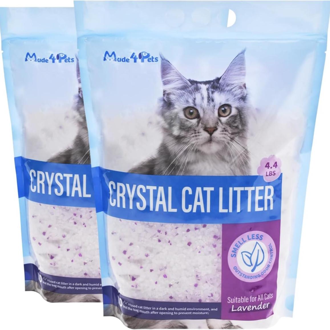 Crystal Cat Litter For Pets No Caking Odor Control Light Weight Low Du product image