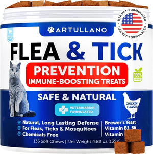 Pet Flea Treatment For Cats Natural Flea And Tick Prevention Supplement Fo product image
