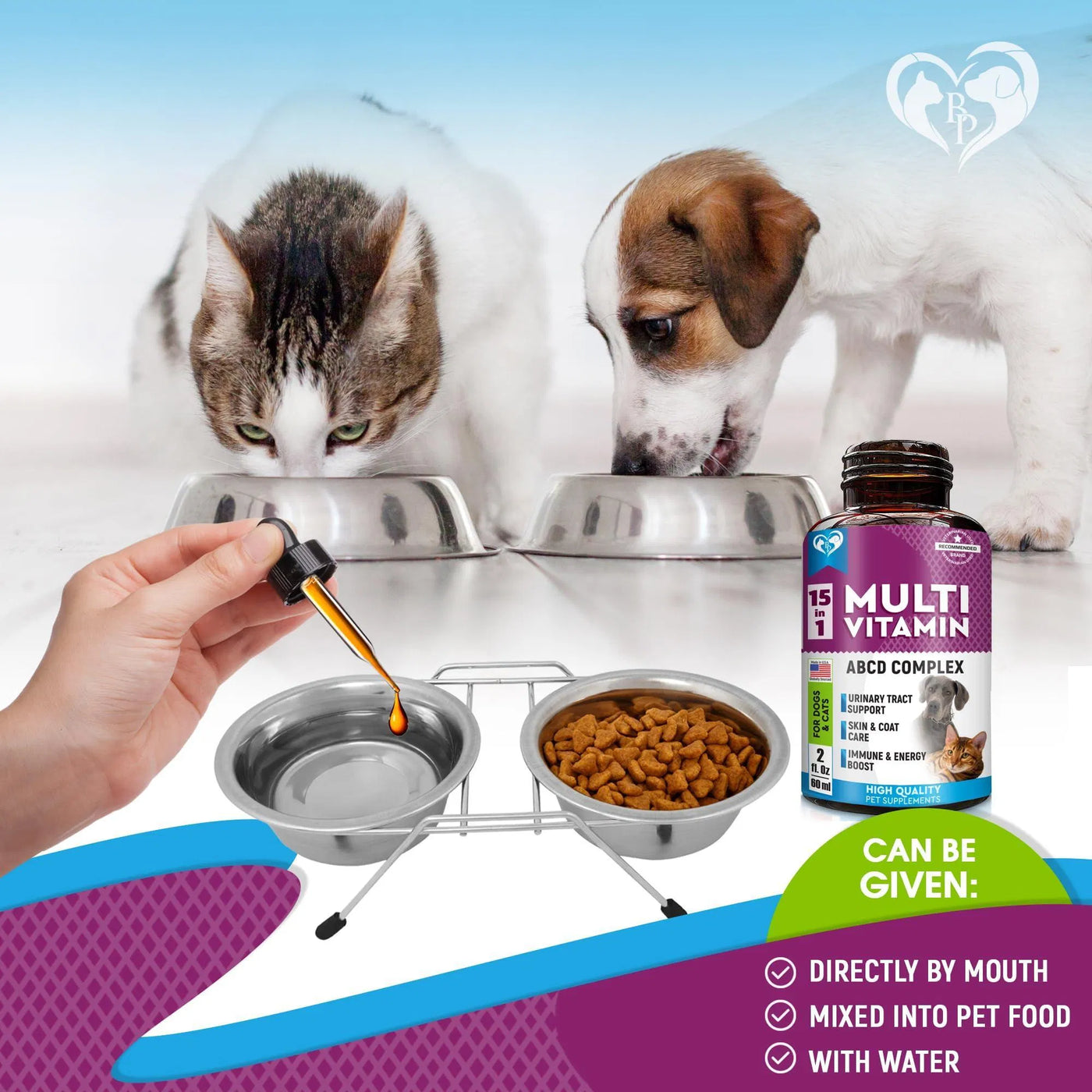 Cat And Dog Multivitamin Liquid With Glucosamine & Cranberry 15 In 1 H product image