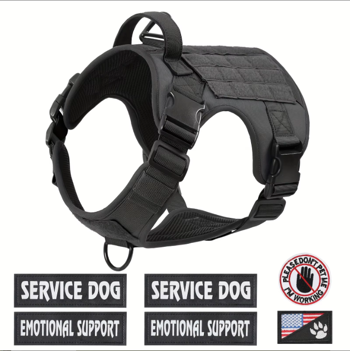 Hiphoppet Us Local Tactical Service Dog Harness Vest Adjustabl product image