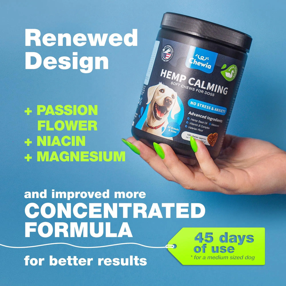 Hemp Calming Chews For Dogs Anxiety Dog Calming Treats With Melatonin product image