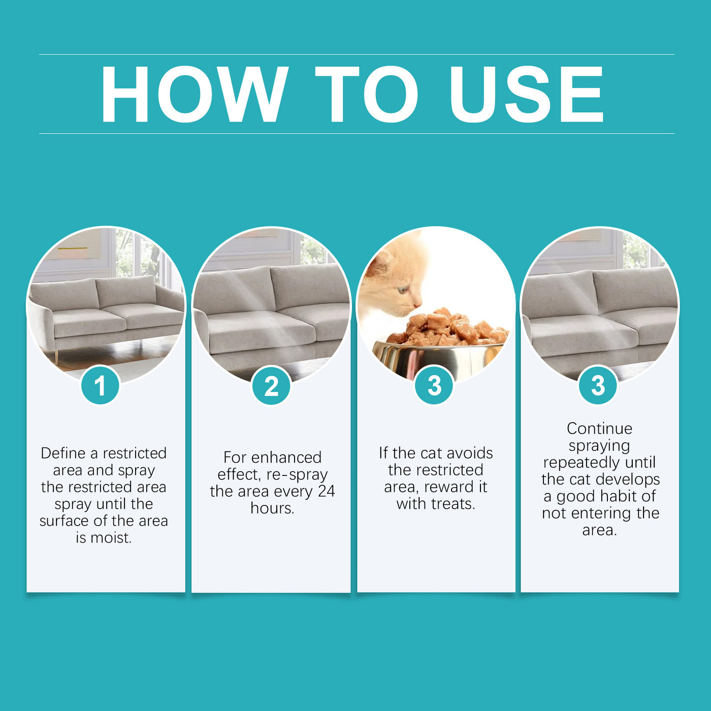 Yegbong Cat Anti-Scratch Spray Indoor Restricted Area Set Up To Expel product image