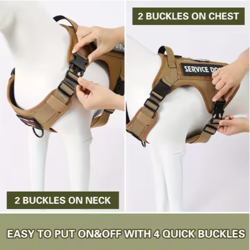Hiphoppet Us Local Tactical Service Dog Harness Vest Adjustabl product image