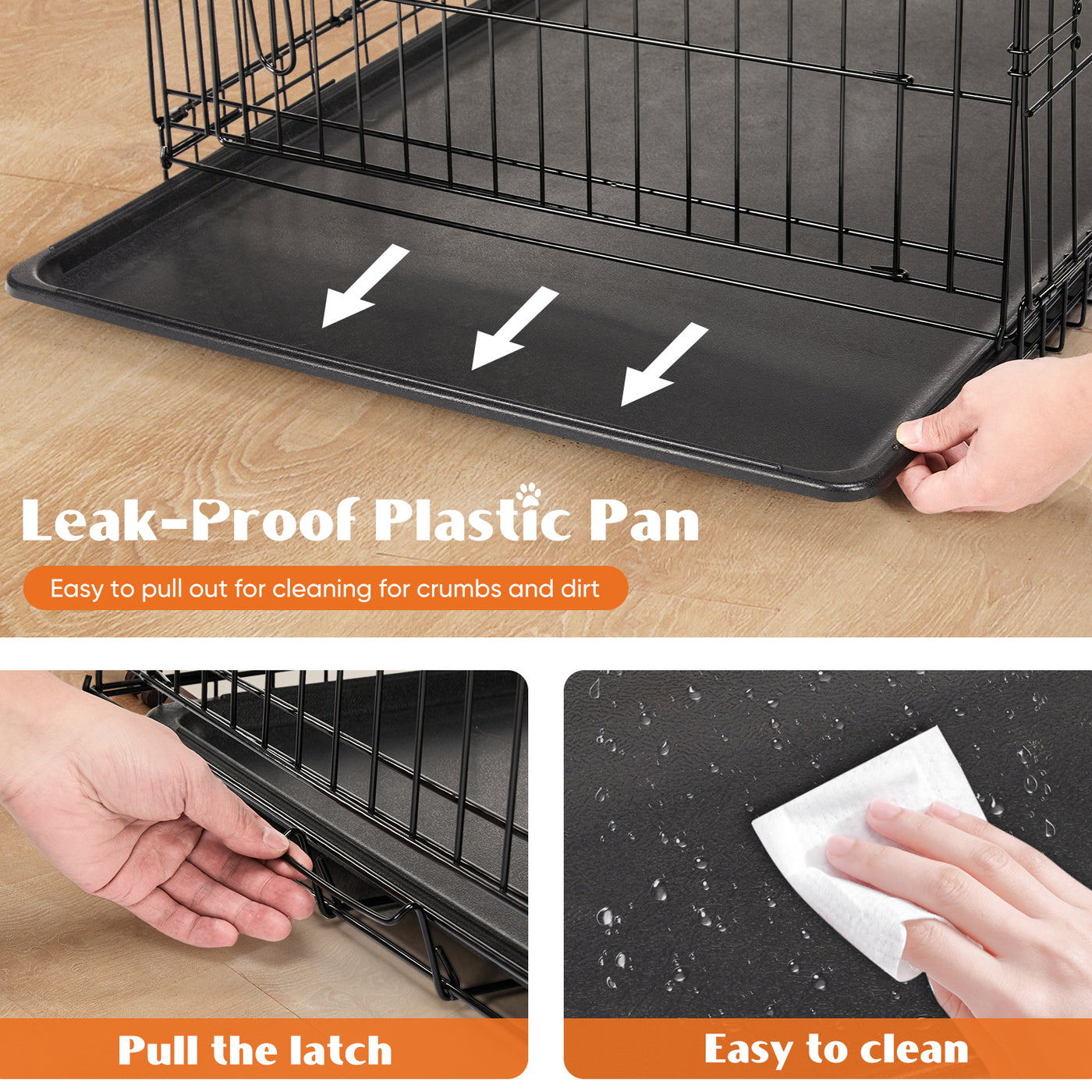 A Dog Cage With Two Doors product image