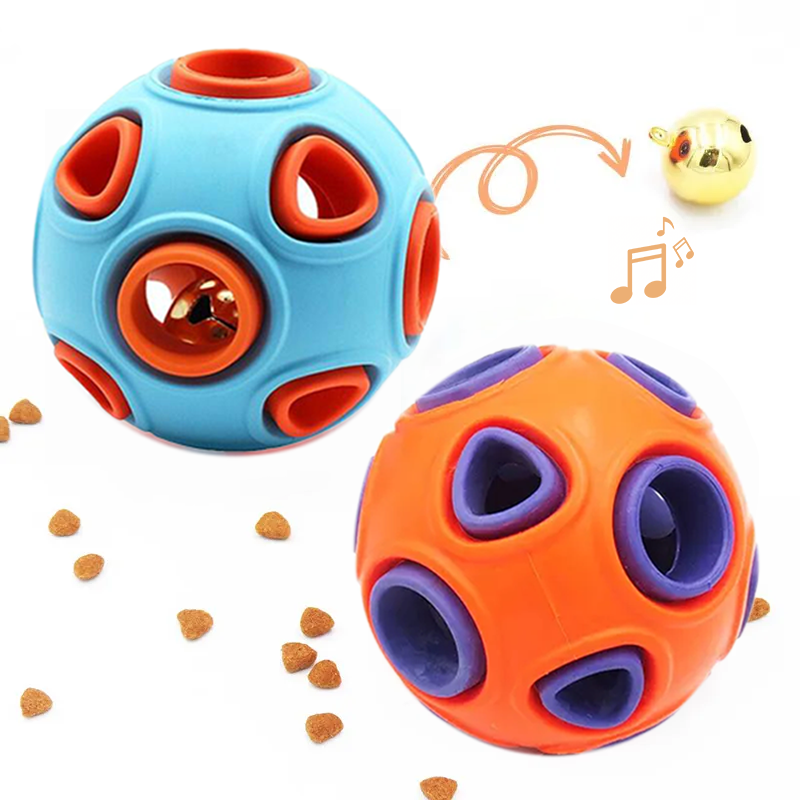 Two-Pack Bell Sound Dog Chew Balls